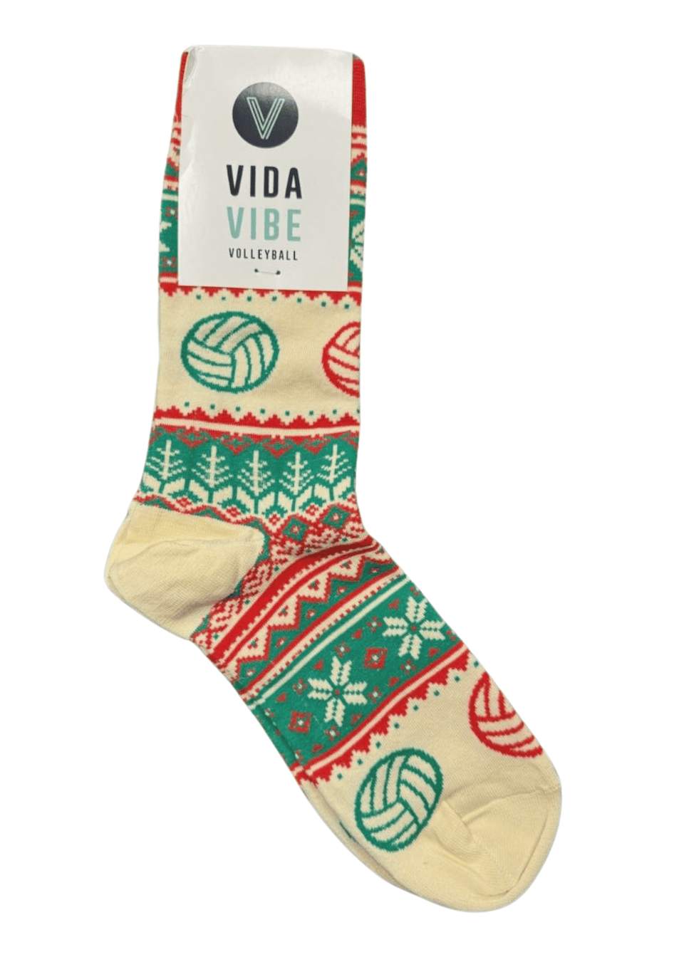 Volleyball Christmas Sweater Socks